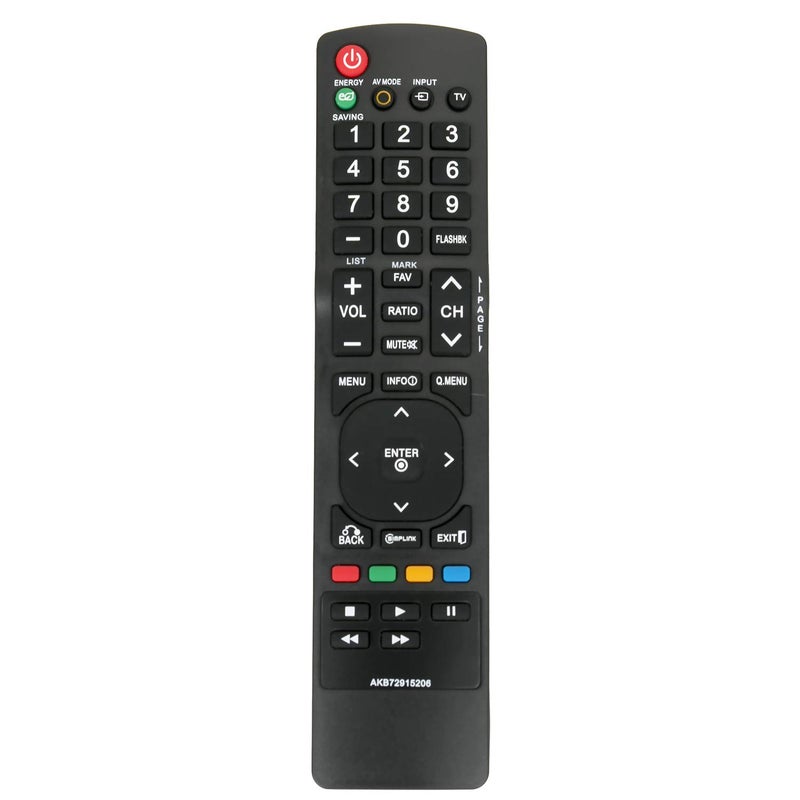 Beyution New AKB72915206 Remote Control Compatible with LG LCD LED TV 19LD350 22LD350 26LD350 32LD350 32LD320 32LD450 37LD450 42LD450 47LD450 42LD420 47LD420 42LD520 47LD520 55LD520 19LD350-UA 19LD350-UB - Image 1